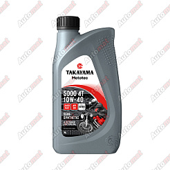 Масло моторное TAKAYAMA Mototec 5000 4T 10W-40 SM MA2, 1л
