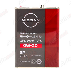 Моторное масло NISSAN STRONG SAVE X 0W-20 SP GF-5, 4л KLAP0-00204